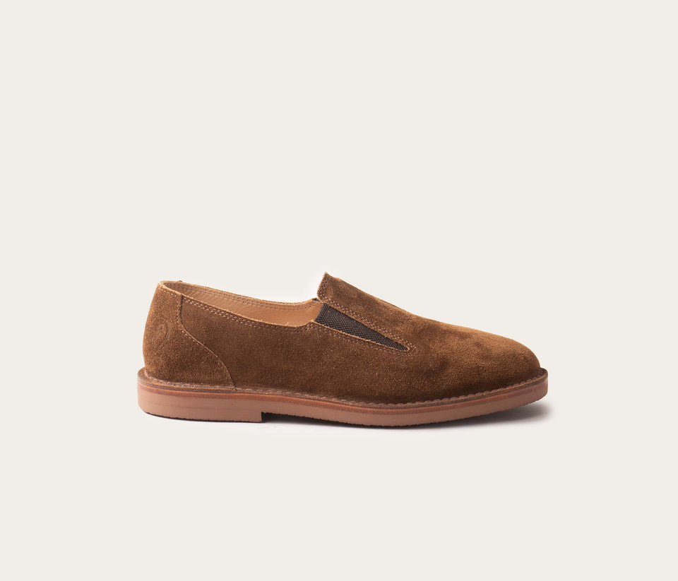 Sans Gêne Mocassin Velours Taupe - Prix Doux